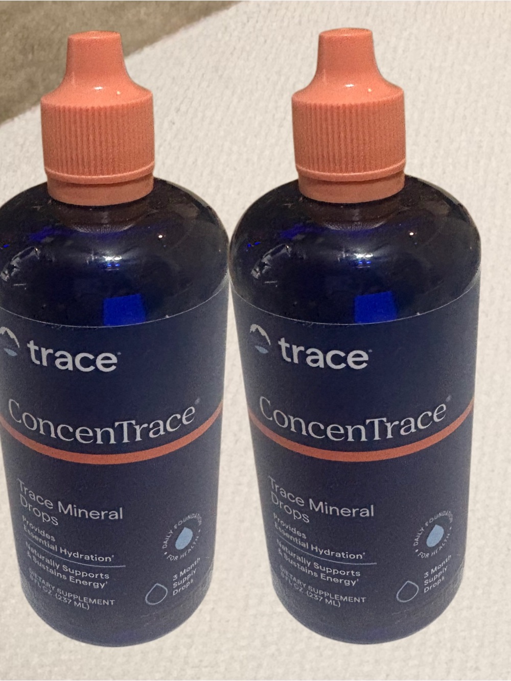 2 new Trace ConcenTrace Mineral Drops 8 fl oz / 2.37 mL 6 mo supply exp: 2030